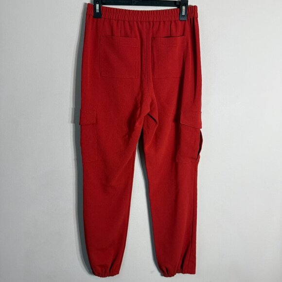 Theory Northsound Cargo Joggers Pants Women's 2 Red Oak Trousers Career Chic NWT - Picture 11 of 14